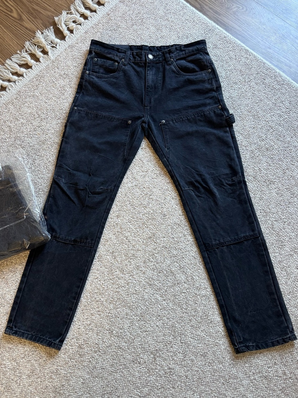 Black Double Knee Carpenter Jeans - NWT